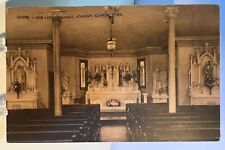 Clinton, IA - Chapel - Our Lady of Angels Academy - Rare Interior View Postcard picture