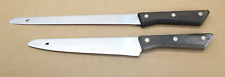 Pair of VINTAGE 1970s MIRACLE MAID STAINLESS KNIVES USA. JAPANESE STYLE 8