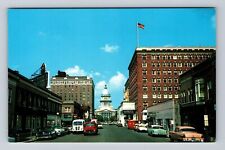 Springfield IL-Illinois, Capitol Avenue, Antique, Vintage Postcard picture