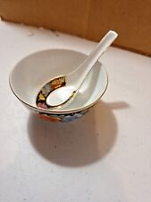 VTG Chinese Soup Bowl With Spoon picture