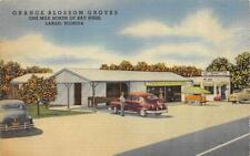 Largo, FL Florida  ORANGE BLOSSOM GROVES Roadside Fruit Stand  ca1940's Postcard picture
