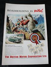 1956 Advert 'BRITISH MOTOR CORPORATION by RAYMOND SHEPPARD' & 'Reed Paper Co'  picture