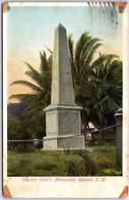 VINTAGE POSTCARD CAPTAIN COOK'S MONUMENT ON HAWAII POSTED FROM HONOLULU 1908 picture