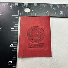 Vintage c 1910s CASE WESTERN RESERVE UNIVERSITY Tobacco Leather Patch 392T picture