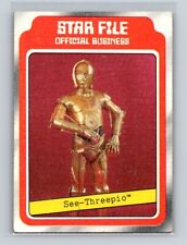 1980 Topps The Empire Strikes Back card #6 SEE-THREEPIO C-3PO Star File picture