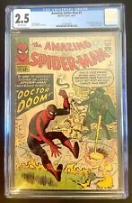AMAZING SPIDER-MAN #5 CGC 2.5 1963 Marvel Silver Age Doctor Doom Fantastic Four picture
