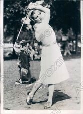 1937 Women Western Amateur Golf Mrs Dan Chandler Press Photo picture
