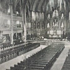 Canada Stereoview c1905 Old Montreal Notre Dame Basilica Place d'Armes QC M378 picture