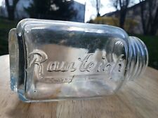 Rare Variant Vintage Antique Rawleigh’s Glass Medicine Jar Bottle Embossed picture