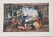 Vintage 1948 The Travelers Calendar Currier & Ives picture