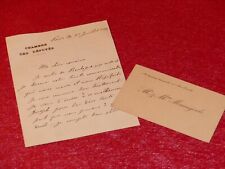 Letter Signed Autograph + CDV Emile Maruejouls (Man Politics) 1895 picture