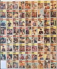 1958 TV Westerns Complete Vintage Trading Card Set (71) Topps picture