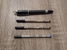 MONTBLANC Starwalker Rollerball Pen (Plaid Grid Stripes) with extra ink refills picture