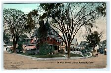 1909 On West Street South Norwalk CT Connecticut Early View Postcard picture