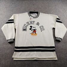 Disney Mickey and Co Mickey Mouse Sweater Adult Medium Striped Vintage picture
