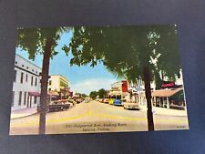 Ridgewood Avenue Looking North Sebring Florida Postcard picture