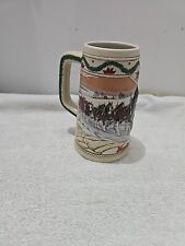 1996 Budweiser Clydesdales Holiday Stein 