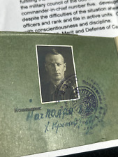 WWII Original Red Army Soviet Officer ID Major NOVIKOV Politruk Awards Rare NKVD picture