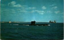 U.S.S. Nautilus Submarine Naval Ship Postcard Chrome Unposted A1199 picture