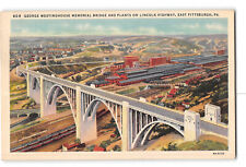 East Pittsburgh Pennsylvania PA Postcard 1930-1950 Westinghouse Memorial Bridge picture