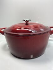 Tramontina Gourmet 5.5 Qt Round Cast Iron Dutch Oven With Lid - Gradated Red picture