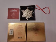1999 Gorham Sterling Silver Snowflake Ornament #30th In Series picture