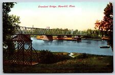 Postcard Groveland Bridge, Haverhill Massachusetts Unposted picture