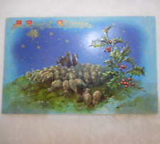VINTAGE TUCKS Christmas Series #102 Shepherds with Sheep picture