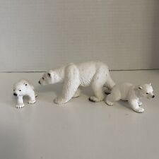 Schleich Polar Bear Mama And Two Cubs Figures picture