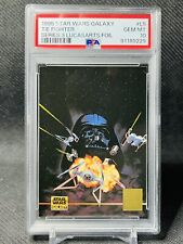 1995 Topps Star Wars Galaxy #L5 Tie Fighter - LUCASARTS FOIL - PSA 10 - POP 3 picture