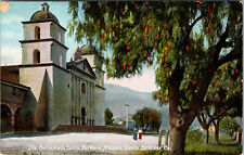 Santa Barbara California Entrance To Mission Old Postcard C-1910 picture