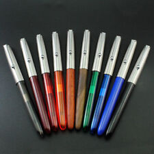 New Jinhao 51A Plastic/Wood Fountain Pen Hooded Iridium Fine 0.5mm Nib Writing picture
