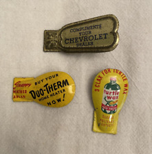 Vintage Advertising Clicker/Noisemaker ~ Chevorlet, Duo-Therm, Turtle Wax picture