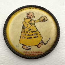 Vtg 1896 High Admiral Cigarettes Yellow Kid Boxing Pin Button #12 Boxer Outcault picture