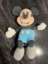 DISNEY Baby Mickey Mouse Soft Plush Toy Gray Blue 14