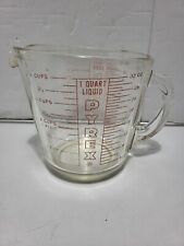 Vintage 1955 Pyrex No. 532 4-Cup/1-Quart Liquid Measuring Cup D Handle picture