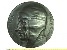  LARGE BRONZE 220mm PAUL BARGAS to MAURICE DROUHIN AVIATOR 1891 - 1928 - AVIATOR picture