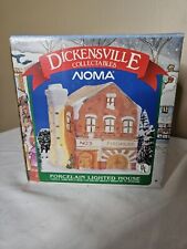 DICKENSVILLE COLLECTABLES NOMA PORCELAIN LIGHTED #3 FIREHOUSE W/ BOX #6138 picture