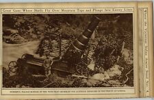 1919 Italian Mortor Gun Cannon Thrust At Gorizia WWI World War I Rotogravure picture