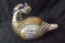 VTG Mexican Sergio Bustemante Tonala Ceramic Pottery Brass Duck Sculpture Large  picture