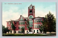 Ashland OR High School Building Old Vtg Postcard View c1910s picture