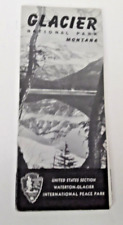1950s GLACIER National Park, Montana Pamphlet Photos & Map picture
