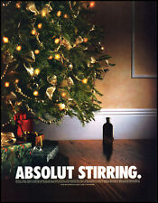 1996 Absolut Christmas Absolut Stirring vodka retro photo print ad ads25 picture