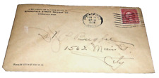 FEBRUARY 1928 SPRINGFIELD STREET RAILWAY USED COMPANY ENVELOPE picture
