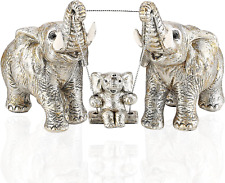 CYYKDA Elephant Statue Mom Gifts. Home Decor Accents Elephant Figurines for Room picture