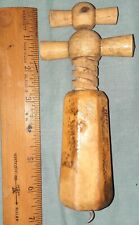 Vintage Double Twist Wooden Corkscrew Made In France  picture