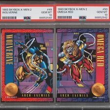 1993 SkyBox X-men Series 2 #49 Wolverine And #50 Omega Red PSA 10 picture