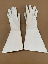 British Army Household Cavalry Lifeguards white leather gauntlets gloves size 9 picture