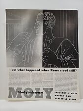 1935 Climax Molybdenum  Fortune Magazine Print Advertising Rome Alloy Art Deco picture