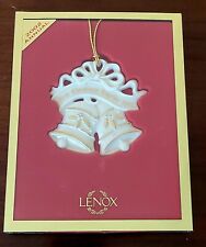 LENOX China First Christmas Together 2002 Bells Christmas Ornament Vintage picture